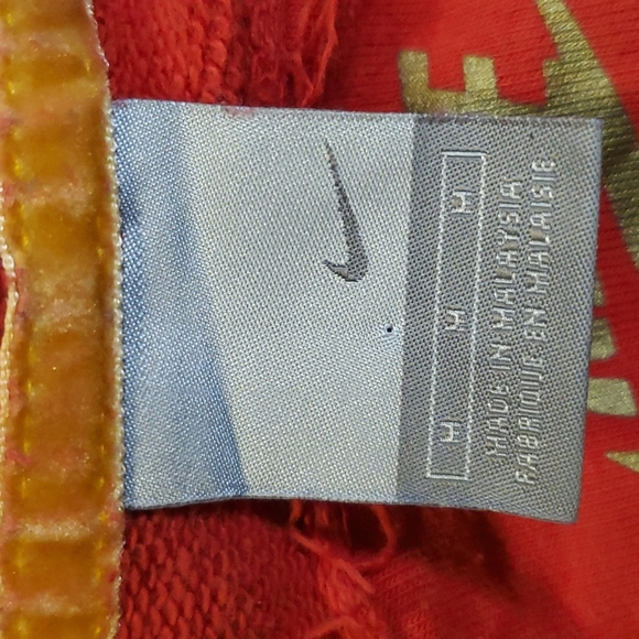 NIKE Country Vintage Red Full-zip Hoodie Embroidered Medium long-sleeve - Picture 6 of 7